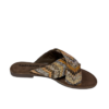 Lazamani Slipper beige raffia slide