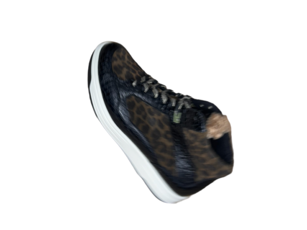 Durea Sneaker K hh Zwart/ olijf panter print