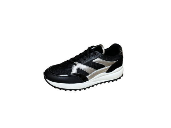 Maruti Boyd Zwart zilver sneaker