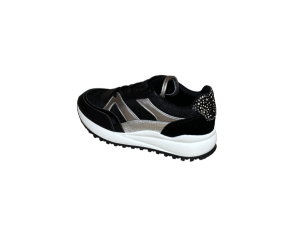 Maruti Boyd Zwart zilver sneaker