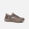 Skechers Go walk flex mali bruin slipins