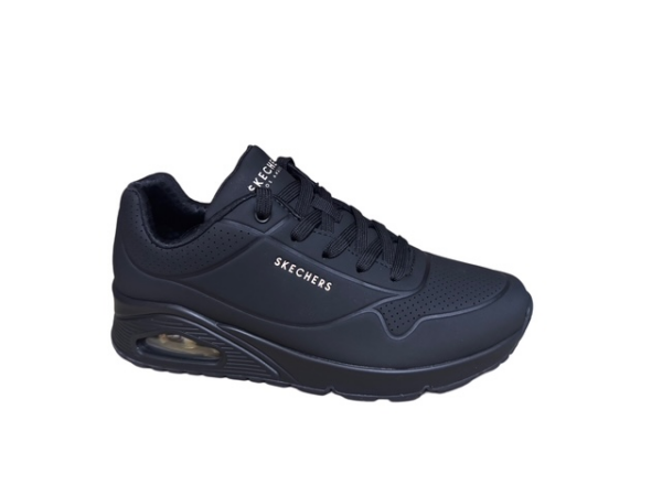 73690 uno stand on air black black Skechers