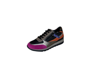 Helioform Combi Zwart fucsia, brons, blauw H sneaker