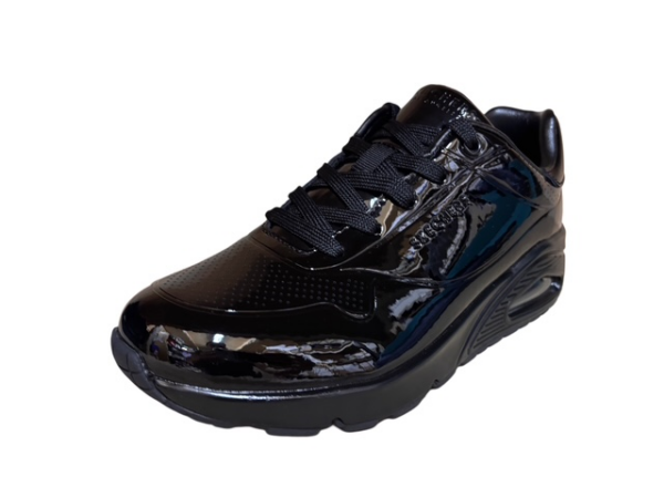 Skechers Uno shiny one black lak