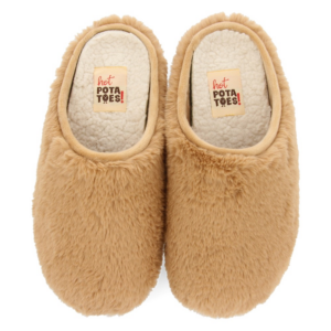 H.P 67842B Caramel pantoffel fluffy Dames