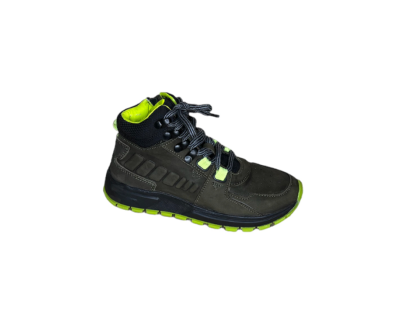 321868 Groene sneaker 3,5 enkelhoog track style Kinderen