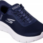 Skechers Go walk flex hands up navy Heren