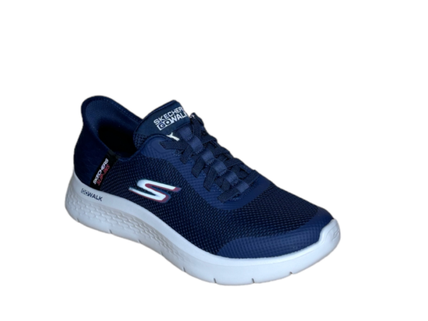 Skechers Go walk flex hands up navy Heren