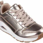 Skechers uno metallic xis rose gold