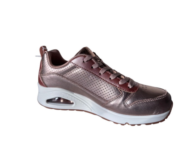 Skechers uno metallic xis rose gold