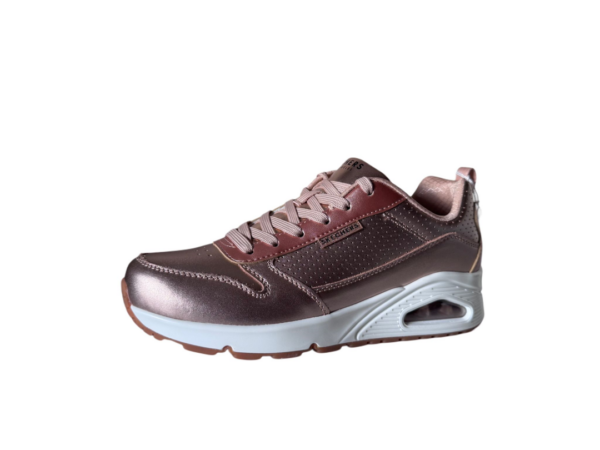 Skechers uno metallic xis rose gold