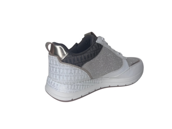 Tamaris Sneaker ivory combi glitter